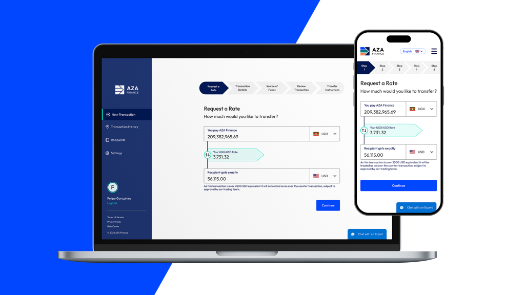 AZA Finance B2B Web Platform for Global Payments (1)